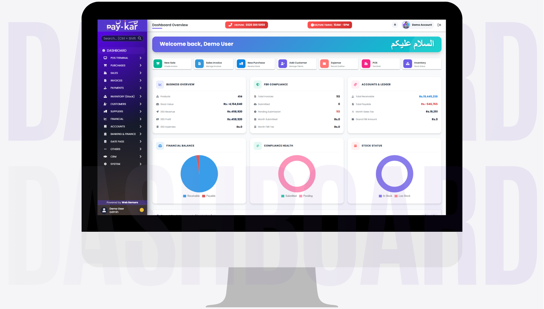 Pay Kar High-End Dashboard